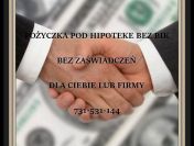 PRYWATNA POZYCZKA INWESTYCYJNO ODDLUZENIOWA POD ZASTAW NIERUCHOMOSCI