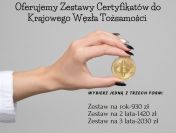 Oferujemy Zestawy Certyfikatów do krajowego węzła na rok, dwa lub trzy lata.