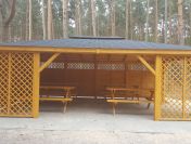 Drewniana altana na zamówienie 4×8 m drewniana pawilon