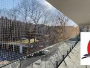 siatka na balkon okna przeciw gołębią ptakom, dla kotka