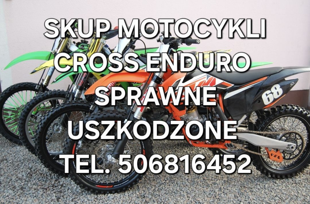 SKUP MOTOCYKLI CROSS CROSSÓW CROSSY ENDURO QUADY ATV -SPRAWNYCH I USZKODZONYCH Opole - Zdjęcie 1