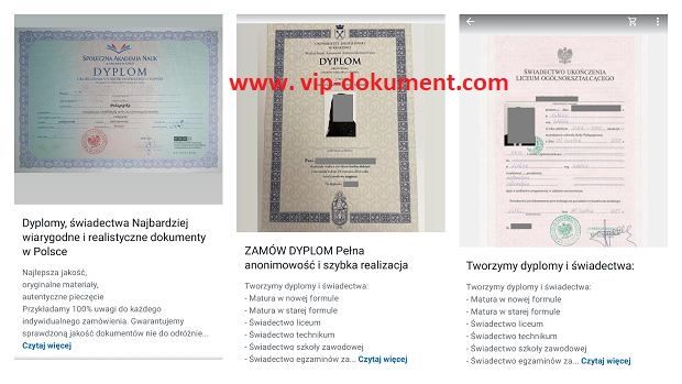 Kup świadectwo szkoły średniej z wpisem i mature Opole - Zdjęcie 1