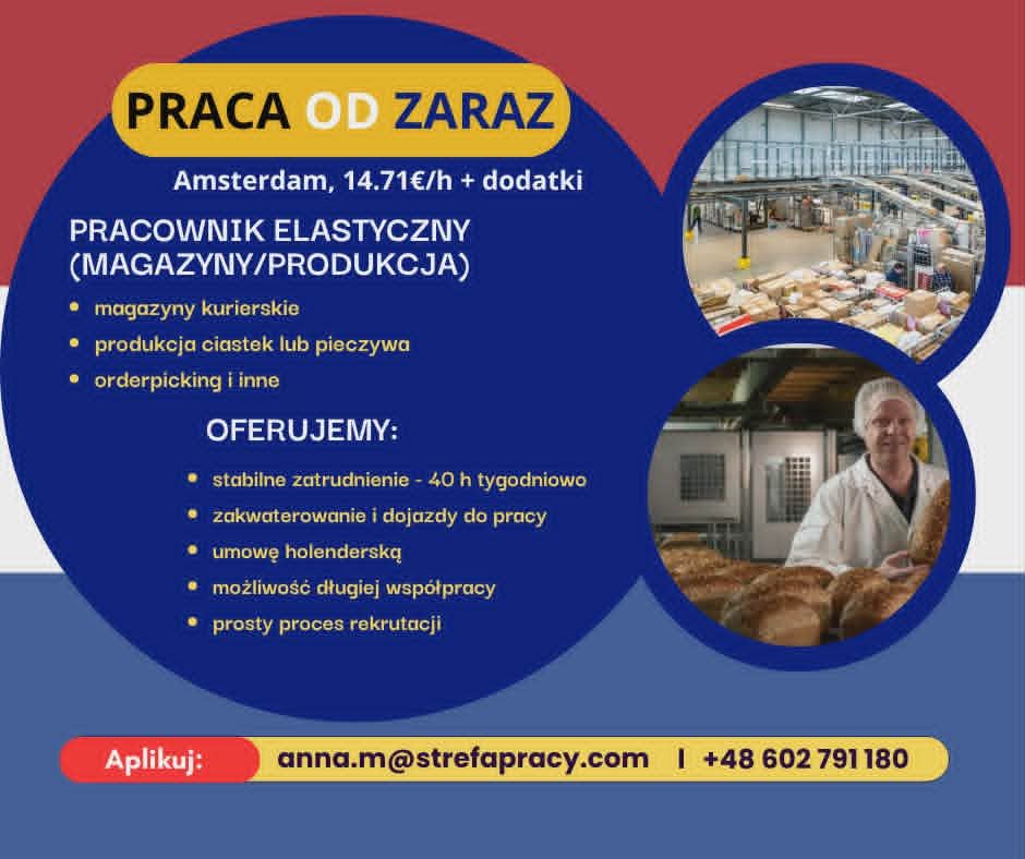 Pracownik Produkcji / Magazynu – Amsterdam i okolice Amsterdam - Zdjęcie 1