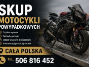 SKUP MOTOCYKLI POWYPADKOWYCH USZKODZONYCH ROZBITYCH LUB DO ZŁOMOWANIA