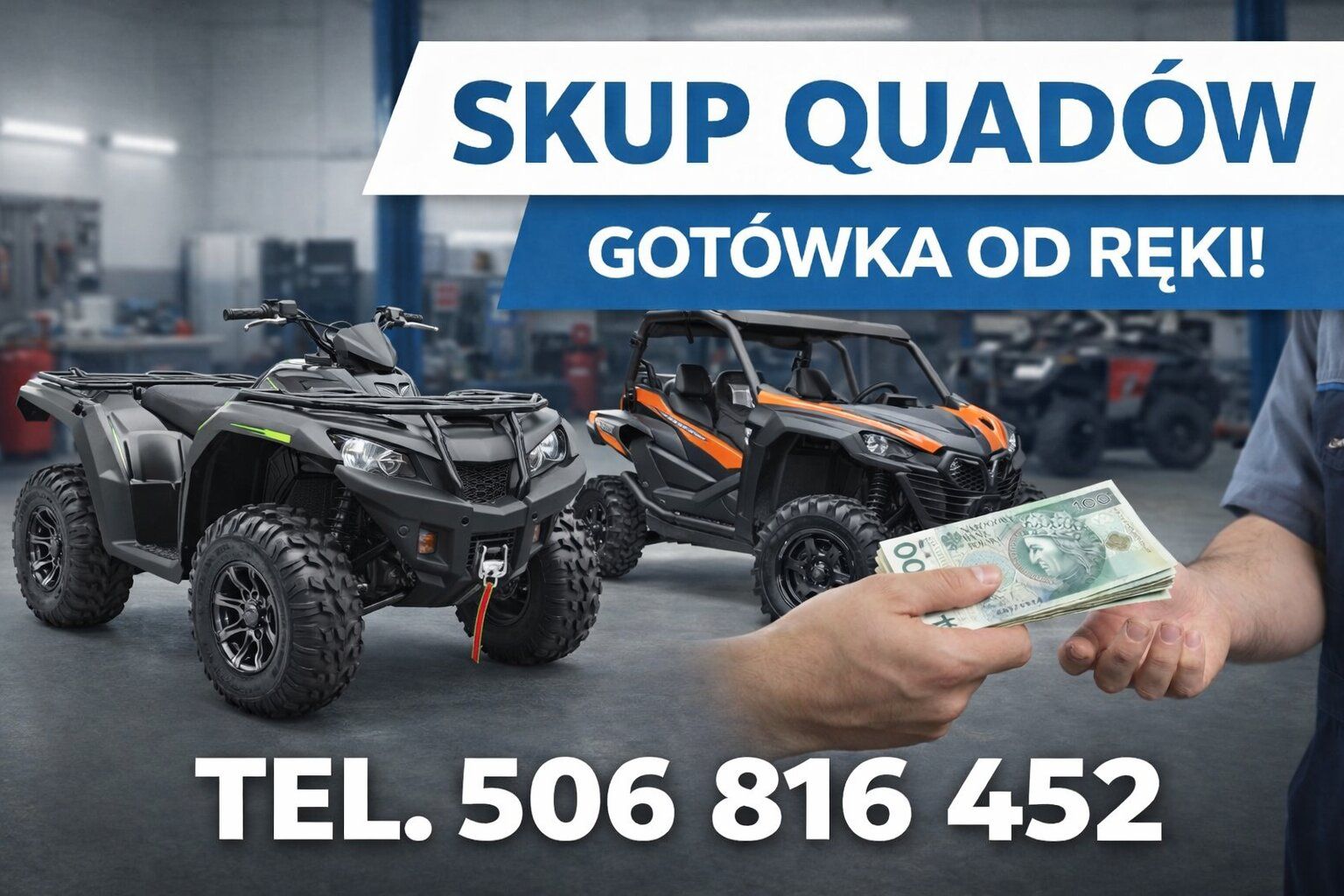 SKUP QUADÓW QUAD QUADY ATV BUGGY SSV -CAŁA POLSKA 24H/7 Opole - Zdjęcie 1
